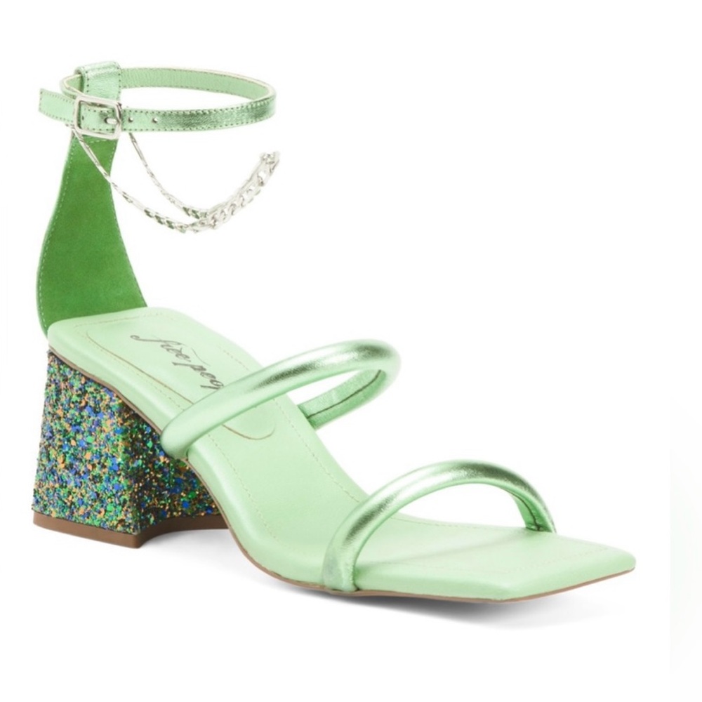 FREE PEOPLE Leather Parker Chain Heels